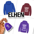 DIY LEAVERS HOODIES 2026 | LEATHERETTE KEYRING CUT-OUTS - Eliza Henri