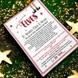 Exclusive Elf Arrival Letter Luxury Christmas Canvas