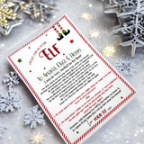 Exclusive Elf Arrival Letter Luxury Christmas Canvas