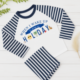 DTF TRANSFER - SUMMER VIBES- WHEN I WAKE UP IM GOING ON HOLIDAY NAVY - Eliza Henri