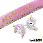 New 2-in-1 Bow Toppers & Bow Tails- Unicorn Twin Sisters Bow Felties - Eliza Henri