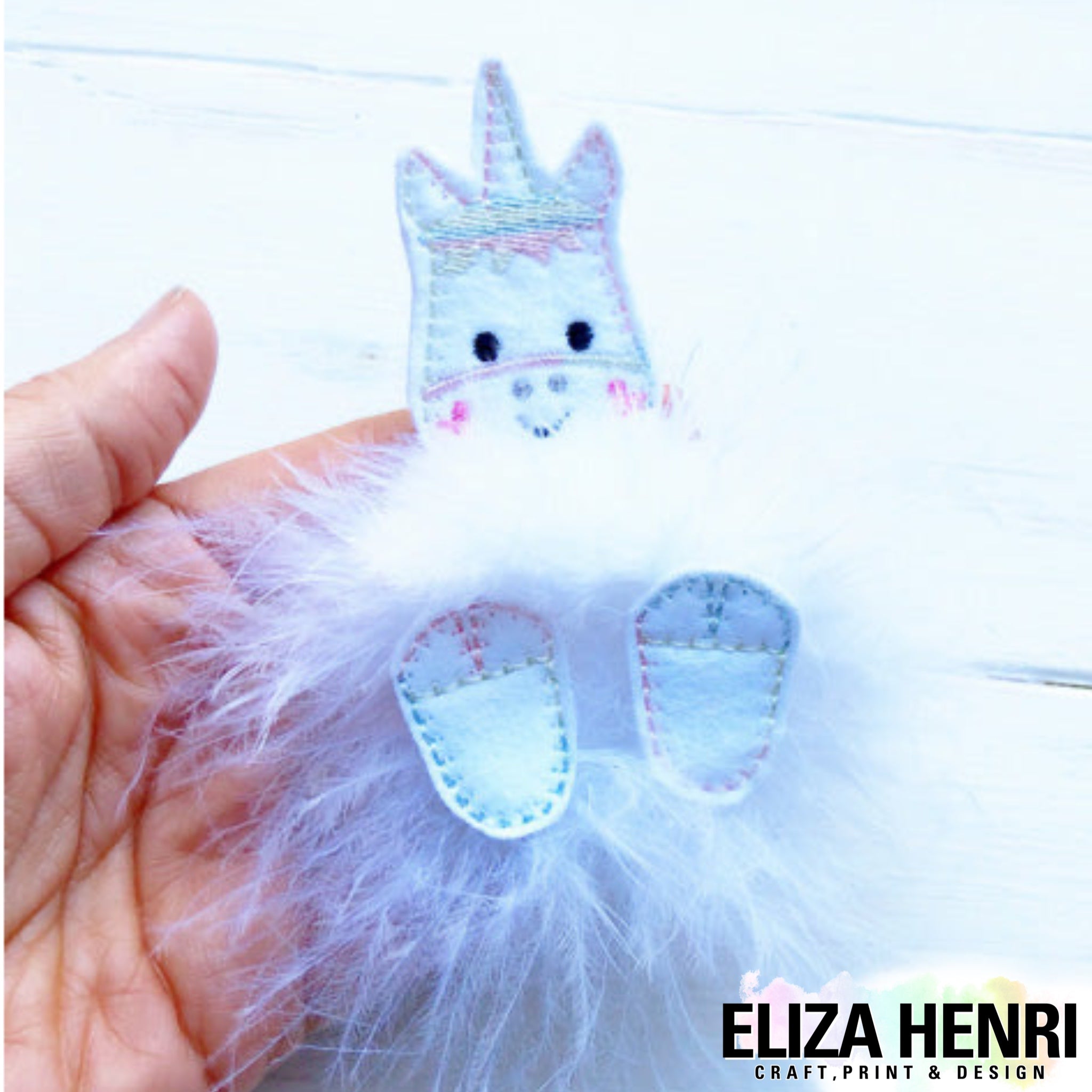 Upsy Unicorn- Fluffy Fur Baby Felties - Eliza Henri