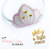 Princess Crown Tiara Headband Slider Felties - Eliza Henri