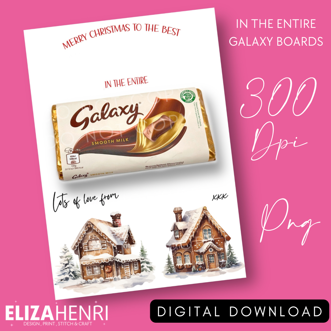 In the Entire Galaxy Gingerbread House Printable Boards Digital Download - Eliza Henri