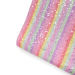 Fun Fair Stripes Premium Felted Glitter Fabric - Eliza Henri