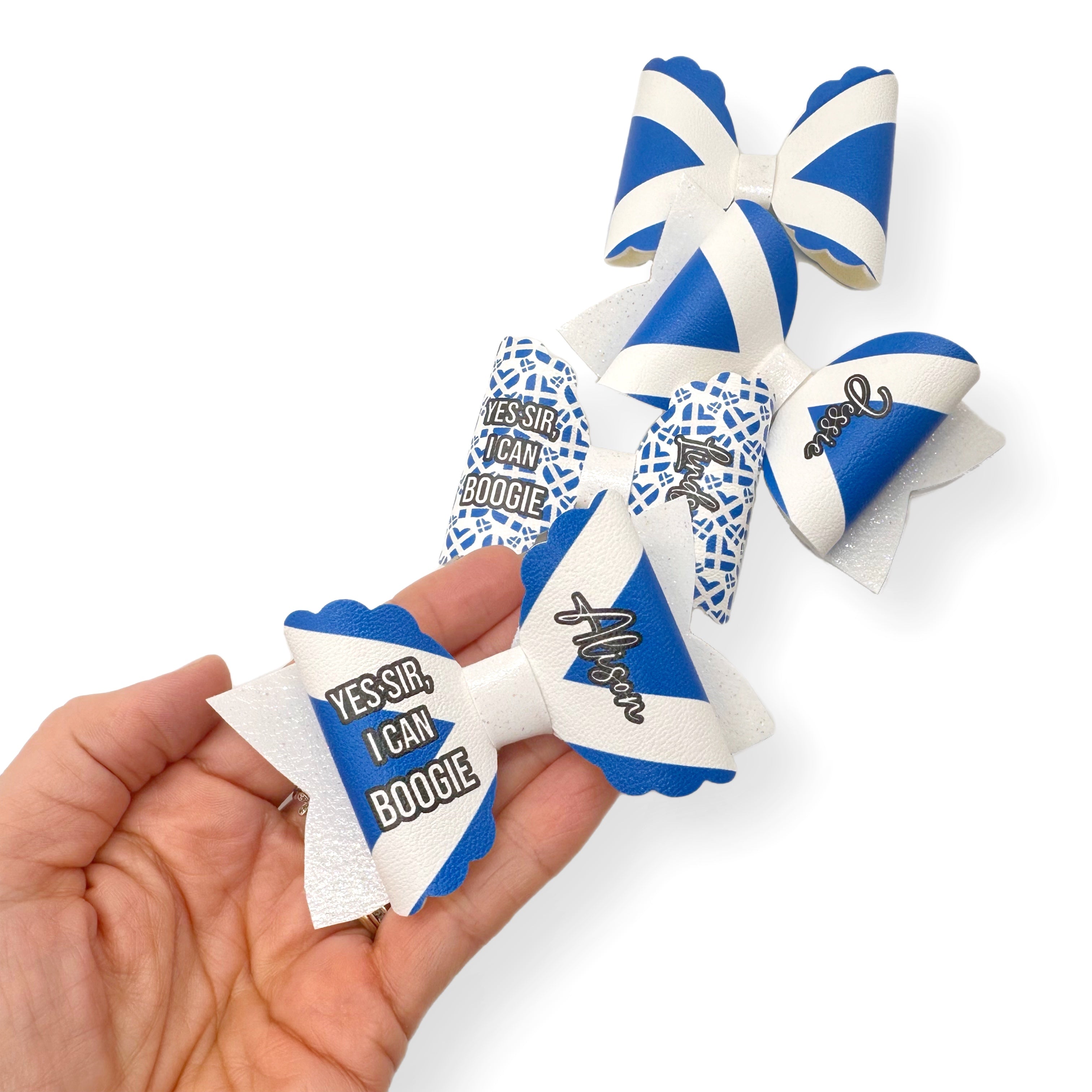 Scotland Flag 3.5” | Pre Cut DIY Hair Bow Loops - Eliza Henri