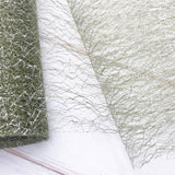 Khaki Sparkle Lace Tulle Rolls - 9m