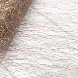 Brown Sparkle Lace Tulle Rolls - 9m
