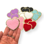 Heart Shaped Chenille Patches - Eliza Henri
