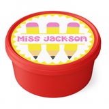 TEACHER PENCILS | CHOCOLATE TUB DECALS