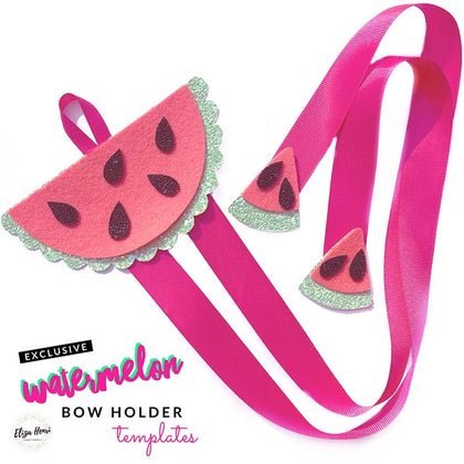 Watermelon bow holder- Set of 2 DIE CUTTERS - Eliza Henri