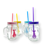 Easter Printed Mason Jar with Handle - Eliza Henri