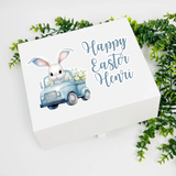 Easter Bunny Boy Stick on Vinyl Decals- Optional name - Eliza Henri