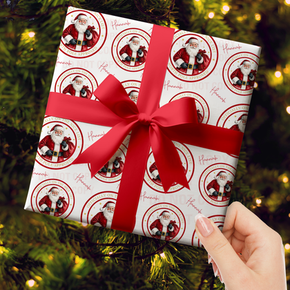 OFFICIALLY  ON THE NICE LIST - CUSTOM CHRISTMAS WRAPPING PAPER