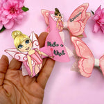 3D MAKE A WISH FAIRY DOLLY PINK 3.5” | DIY HAIR BOW LOOP CUTOUTS - Eliza Henri