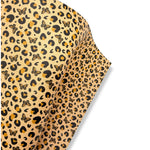 BROWN BUTTERFLY LEOPARD PREMIUM FAUX LEATHER FABRICS - Eliza Henri