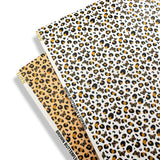 BROWN BUTTERFLY LEOPARD PREMIUM FAUX LEATHER FABRICS - Eliza Henri