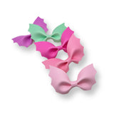 Pastel-ween Bat Pinch Piggie Bows DIY Cutout Faux Leather Fabric Sheets