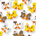 Daisy Duck Faux Leather DIY Hair Bow Loops & Craft Cutout Sheets - Eliza Henri
