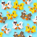 Daisy Duck Faux Leather DIY Hair Bow Loops & Craft Cutout Sheets - Eliza Henri