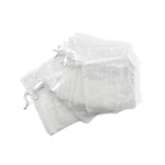 WHITE ORGANZA BAG- 7.5cm x 10cm - Eliza Henri
