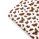 Monarch Butterflies Premium Faux Leather Fabric Sheets - Eliza Henri