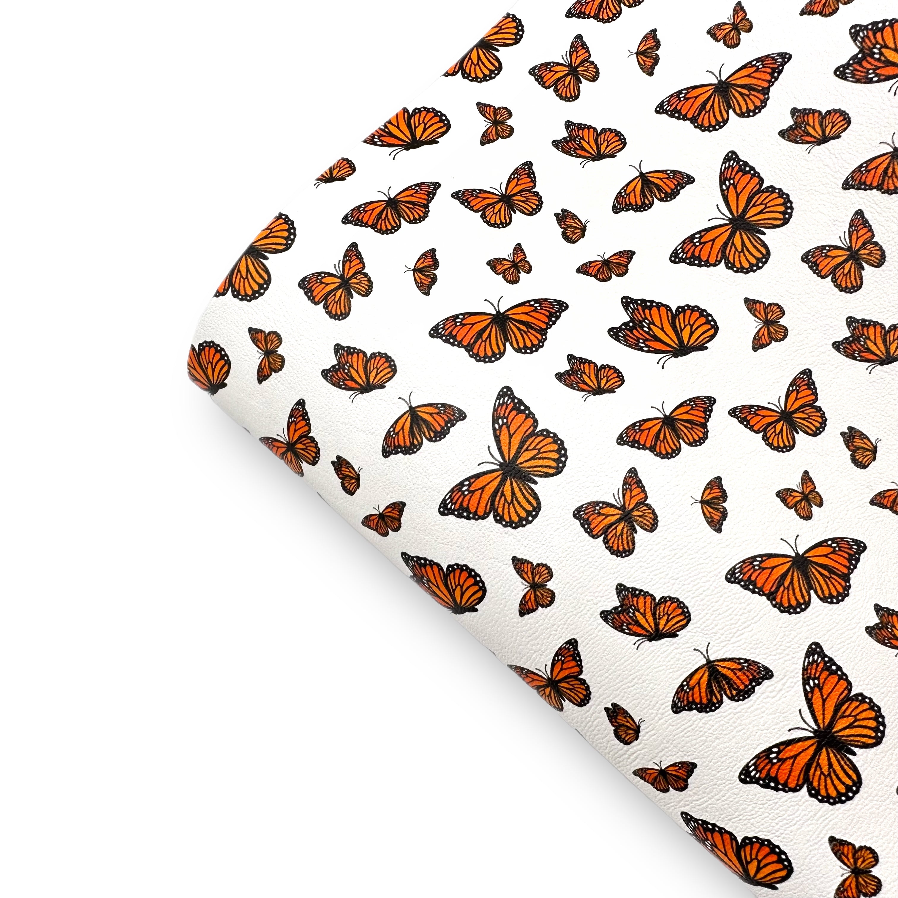 Monarch Butterflies Premium Faux Leather Fabric Sheets - Eliza Henri