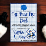 TWAT LIST CERTIFICATES - BLUE TARTAN EDITION 2025- A4 PREMIUM CARD