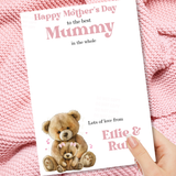TEDDY PINK MOTHERS DAY BEST IN THE GALAXY- PREMIUM CARD - Eliza Henri