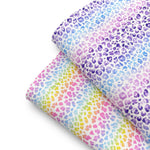 Purple Ombre Leopard Print Premium Faux Leather Fabric Sheets - Eliza Henri