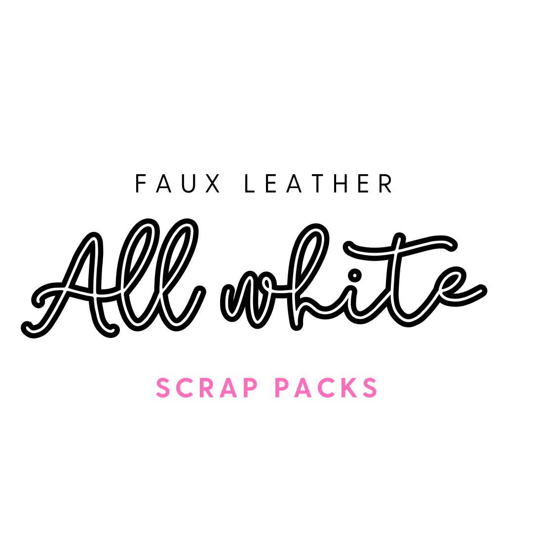 It will be All White Faux Leather Scrap Pack 150g - Eliza Henri