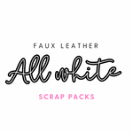It will be All White Faux Leather Scrap Pack 150g - Eliza Henri