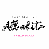 It will be All White Faux Leather Scrap Pack 150g - Eliza Henri