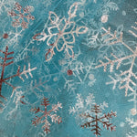 Luxury Snowflake Tulle Fabric - Eliza Henri