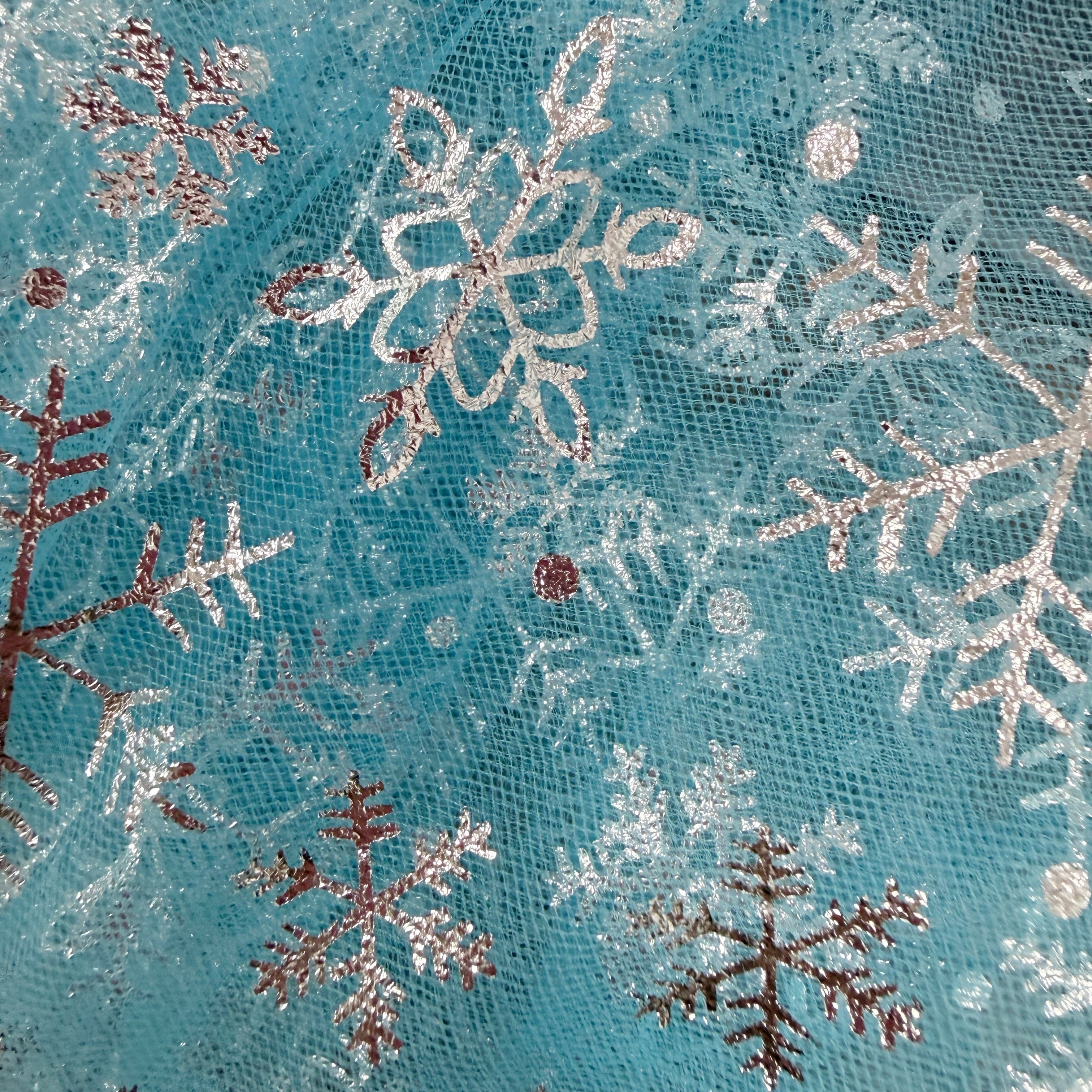 Luxury Snowflake Tulle Fabric - Eliza Henri