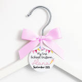 FIRST DAY OF SCHOOL LEATHERETTE HANGER TAGS- PRE CUT- PINK - Eliza Henri