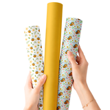 BUSY BEE FAUX LEATHER FABRIC -TRIO SET