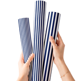SAIL AWAY STRIPE | PREMIUM FAUX LEATHER FABRIC