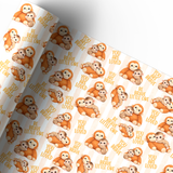 BRAVE LITTLE MONKEY STRIPEY | PREMIUM LEATHERETTE FABRIC