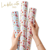 LA DOLCE VITA FAUX LEATHER FABRIC- TRIO SET