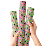 FLAMINGO TROPICAL FIESTA | PREMIUM FAUX LEATHER FABRICS