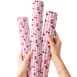 CHERRY BOW BLISS | PREMIUM FAUX LEATHER FABRIC