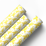 FLORAL ENDOMETRIOSIS AWARENESS | PREMIUM FAUX LEATHER FABRIC