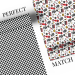 F1 RACE DAY | PERFECT MATCH PREMIUM FAUX LEATHER FABRIC DUO - Eliza Henri