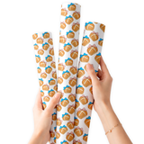 BLUSH & BLUE HOT CROSS BUNS | PREMIUM FAUX LEATHER FABRIC