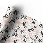 COW GIRL FLOWER BOOTS | PREMIUM LEATHERETTE FABRIC - Eliza Henri