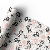 COW GIRL FLOWER BOOTS | PREMIUM LEATHERETTE FABRIC - Eliza Henri