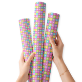 PATCHWORK PETALS | PREMIUM FAUX LEATHER FABRIC