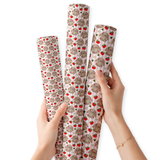 STRAWBERRY STRIPE BUNNY | PREMIUM FAUX LEATHER FABRIC - Eliza Henri