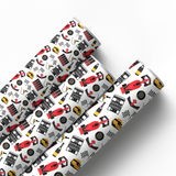 F1 RACING CARS | PREMIUM FAUX LEATHER FABRIC